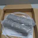 Lamp Shades Set of 2 - Drum Lampshades 11.4" x 12.9" x 9.8" Inches, Fabric Medium Replacement Lampshades for Table Lamp, Floor Lamp, Assembly Required, Spider,Linen (Gray)