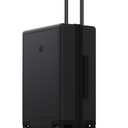 LEVEL8 Large Suitcase with Wheels, Checked Luggage, Lightweight Luminous Textured Tsa Approved Medium Hardside Large Luggages, 24 Inch, Black