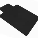 Dimex Office Chair Mat for Low Pile Carpet with Lip, 36" x 48",  Black