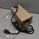 DERMALOGIC Massage Oil Warmer for Pro Spa Massage, Home Lotion Warmer with Aluminum Bottle Pump Set, Plug-in Oil Heater Beauty Salon Treatment Equipment, Light Wood