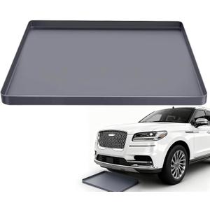 Oil Drip Mat for Under Car, 34x22in Silicone Oil Spill Mats for Garage Floor, No Splatter Non-Slip Oil Catch Pan Driveway Oil Drip Tray,Easy to Clean-Grey