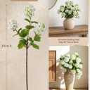 Hydrangea Artificial Flowers - 6 Pcs 26" Long Stem Faux Blooms for Spring & Summer Home Decor, 18 Full Realistic Heads, Kitchen, Dining, Party, Office, Living Room Accent