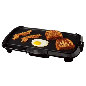 Brentwood TS-821 Non-Stick Electric Griddle with Drip Tray, Adjustable Temperature, and Cool Touch Handles, 16 x 10 Inch, Black