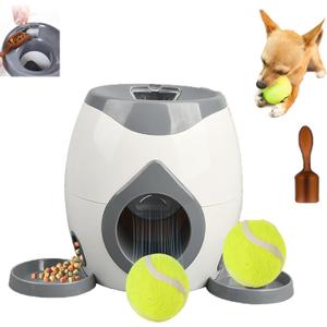 KYWYOYOU Automatic Dog Ball Thrower Launcher, 2025 Upgraded Dog Ball Thrower Launcher, Dogtennis Balls Feeder, Dogtennis Trainer for Small and Medium Dogs (Grey)