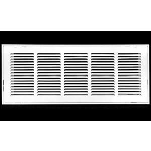 HVAC Premium 26'' x 12'' [Duct Opening] Flat Stamped Steel Return Air Grille - Sidewall and Ceiling - HVAC Vent Duct Cover - Brown [Outer Dimensions: 27.75''w X 13.75''h]