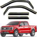 in-Channel Window Rain Guards Fit for Truck Ford F150 2021-2026 SuperCrew Extra Durable Window Visors Window Deflectors Vent Visors Vent Shades Car Accessories-4 pcs 2-Q11-Gai