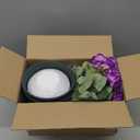 Geraniums Artificial Flowers for Outdoors, 2 Pack Potted Plants Purple Faux Geraniums Bush Artificial Topiaries Realistic UV Resistant Fake Flowers Greenery for Outside Garden Porch Patio Yard Indoor