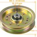 3 Pack 756-04129B Idler Pulley 4.25 with 734-0973, 954-0349 Belt, 954-04122 Belt Replaces Troy Bilt Pulley 753-08171 Idler Pulley Kit, Cub Cadet 756-04129 Idler Pulley, 753-08068