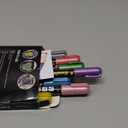 Liquid Chalk Markers - 8 Metallic Markers Dry & Wet Erase Marker Pens Washable Paint Chalk Pens for Chalkboard Signs, Car Windows, Blackboard, Glass, Dry-erase Board, Whiteboards - 3mm