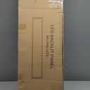 hykolity 1x4 FT LED Flat Panel Selectable CCT Flush Mount Light,4800lm,48W Dimmable Ultra Slim Edge-Lit Ceiling Light, 3000K/4000K/5000K Built-in Driver Surface Mount Lights for Kitchen Garage,2 Pack (White)