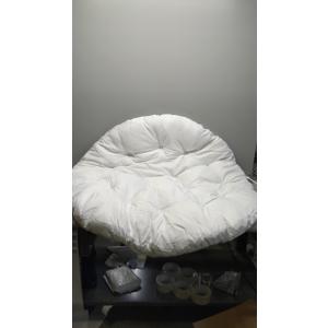 Water Resistant Papasan Cushion, Rocker Chair Pads, Hammock Seating Cushion for Hanging Egg Chair Folding Garden Sofa Patio Garden Swing Chair Beige Round 43"