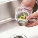 400 Pack Disposable Sink Strainer Bags  Ultra-Fine Elastic Mesh Food Catcher for Kitchen Drains, Anti-Clog Filter Nets for Leftovers, Hair & Debris, Universal Fit for Sink Strainers