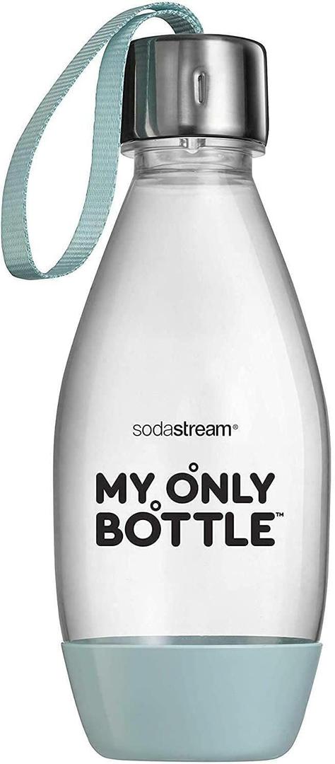 Sodastream My Only Bottle Style Carbonating Bottle, Small 0.5 L, Portable Size, Suitable for Use Anywhere, Dishwasher-Safe, Colour: Blue, Material: Tritan, BPA Free