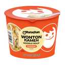 Maruchan Wonton Ramen Bowl, Chicken Flavor – Japanese-Style Instant Noodle Soup, Microwaveable Easy Meal – 3.69 Oz. (6 Pack)