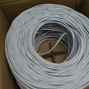 Rapink Cat6 Ethernet Cable 1000ft, Cat6 ethernet Cable 23AWG Solid Bare Copper 10G Support, UTP cat6 Cable 550MHZ, cat 6 Cable 1000ft POE Support White