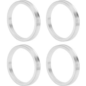 Car Wheel Hub Centric Rings OD 78.1mm to ID 67.1mm Wheels Center Shaft Shock Absorbing Hubrings Aluminium Alloy Silver Tone Durable