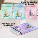 4Pcs Initial L Book Lovers Gifts Book Sleeve Waterproof Books Cover Pouch Personalized Monogrammed Gifts for Women Bookworm Bookish Reading Accessories for Birthday Wedding Thank You Gift