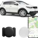 Car GPS Tracking Device for Vehicles,Cars etc,1PCS Real Time GPS Tracker for Car Work with Find My (iOS Only),Tracking Devices for Cars Hidden with Magnetic Case (Black)