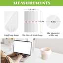 1 Gallon 110 Counts Strong Trash Bags Garbage Bags by Teivio, Bin Liners, for home office kitchen (Clear)