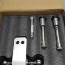 METOWARE Adjustable Trailer Hitch - Aluminum Tow Hitch Fits 2-Inch Receiver - Heavy Duty Drop Hitch with 8-Inch Drop/Rise for Truck (14,000 LBS GTW), Double Stainless Steel Locks & Hitch Pin