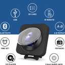 MICOCIOUS Portable CD Player with Bluetooth Desktop CD Player for Home CD Music Players withTimer,Built-in Dual Speakers with LED Display Home Audio Boombox FM Radio (Black)