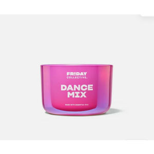 Friday Collective Dance mix, Fruity Gourmand Scented, Made with Essential Oils, 3 Wicks, 13.5 oz