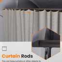 MELIPRON Aluminum Van Headliner Shelf Fit for 2019-2024 Mercedes Sprinter with Curtain Rod, Carpet