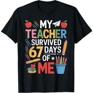 67 Days of School T-Shirt Small