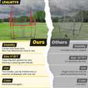 Volleyball Training Equipment, Volleyball Net System with Freely Height-Adjustable for Backyard, Volleyball Practice Net for Serving Setting Spiking, Easy Set Up for Indoor and Outdoor Use, 6.5ft to 8ft