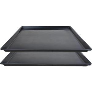 2 Pack Oil Change Drain Pan, Plastic Mini Fridge Drip Tray for Mini Fridges Air Conditioners Machinery, Oil Drain Pans for Changing Oil, 22.8 x 19.29 inches