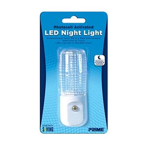 Prime Wire & Cable NLAE33 Automatic LED Night Light White LED, 1-Pack