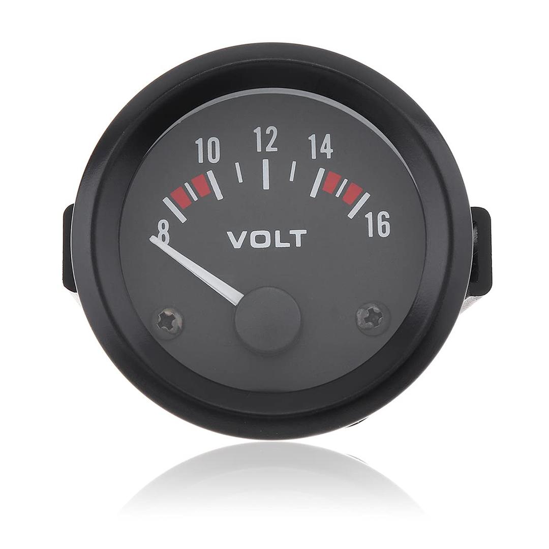2" 52MM 12V 8~16V Universal LED Electrical Car Voltmeter Voltage Gauge Meter