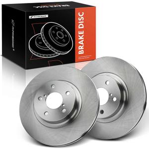 A-Premium 10.89 in (276.5mm) Front Vented Disc Brake Rotors Compatible with Select Subaru, Saab models - Outback 2000, Forester 1998-2002, Impreza 1998-2016, Legacy, BRZ, 9-2X, 2-PC Set