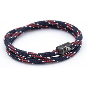 Wind Passion - Mens Bracelet, Durable Rope Wristband for Men, Versatile Pulseras Para Hombres - Waterproof, Magnetic Clasp, Ideal for Outdoor & Fashion (Small ( Wrist size: 5.31 - 5.71 inch ), Black Magnet - Victory)