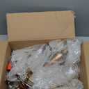 6-Light Farmhouse Chandelier for Dining Room, Antique Gold Rustic Chandelier, Adjustable Vintage Hanging Light Fixture for Bedroom, Kitchen, Living Room, Entryway, Foyer