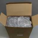 Ctosree 100 Pcs Paper Charcuterie Boxes with Clear Lids 4.5 Inches Disposable Cake Square Dessert Container Bakery Boxes Bundle with Rope for Food Cake Slice Cookie Sandwich Dessert(White)