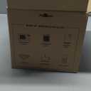 Aquach Double Wall Glass Espresso Coffee Cup 8 oz. 2pcs, Clear Drinking Glasses Insulated, Single Wall Mouth/Double Wall Body