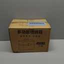 Sooyee Craft Organizers and Storage,Plastic Box with 3-Tier Fold Tray and Handle,Portable Lockable Container for Arts, Crafts,Cosmetic, Sewing, Toy, Washi Tape, Lego,13.4x7.5x8.9 in,Clear/White