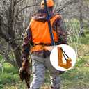 1 Pair Molle Hook for Saddle Hunting - Plastic Clips for Bow Storage, Climbing Sticks, and Tactical Gear with Easy Installation on Molle Platforms (Orange)