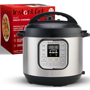 Instant Pot Duo 7-in-1 Mini Electric Pressure Cooker, Slow Rice Cooker, Steamer, Sauté, Yogurt Maker, Warmer & Sterilizer, Includes Free App with over 1900 Recipes, Stainless Steel, 3 Quart Instant Pot Duo 7-in-1 Mini Electric Pressure Cooker, Slow Rice Cooker, Steamer, Sauté, Yogurt Maker, Warmer & Sterilizer, Includes Free App with over 1900 Recipes, Stainless Steel, 3 Quart