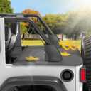 JOYTUTUS Tonneau Cover Compatible with Wrangler JK 4 Doors 2007-2018, JKU Cargo Trunk Cover Tailgate Cover JK Accessories