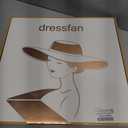 dressfan Fascinator Hats for Women,Linen Vintage Feather Headwear for Derby/Church/Wedding/Cocktail/Tea Party (White)