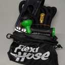 Flexi Hose PLUS with 8 Function Nozzle Expandable Garden Hose, Lightweight & No-Kink Flexible Garden Hose, 3/4 inch Solid Brass Fittings and Double Latex Core, 75 ft Black