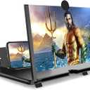 16 Inch Smartphone Screen Magnifier 3D HD Foldable Amplifier Phone Stand with Adjustable Angle Gift for Mom Dad Family Portable Universal Enlarger Movies Gaming Video