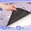 WanpeeGoo Washable Pee Pads for Dogs, 2Pack Reusable Puppy Pads, Super Absorbent & Leakproof Dog Pads, Anti-Slip Dog Pee Pads for Puppy Training & Incontinence, Feather Pattern 36"x41"