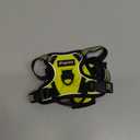 Eagloo Small Dog Harness No Pull, Service Vest with Reflective Strips and Control Handle, Adjustable and Comfortable for Easy Walking, No Choke Pet Harness with 2 Metal Rings, Green, XS