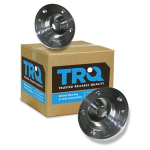 TRQ 2 Piece Front Wheel Bearing & Hub Assembly Set Compatible with 1994-1997 Volvo 850 1998 C70 S70 V70