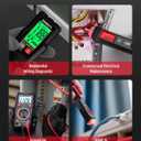 KAIWEETS Electrical Test Kit KIT01, Digital Multimeter, Smart Non-Contact Voltage Tester & GFCI Outlet Tester with LCD, Complete Set with Carrying Case & Batteries for Electrician, DIY & HVAC