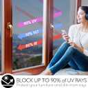 HIDBEA One Way Privacy Window Film, Daytime Mirror Reflective Heat Control UV Sun Blocking Non-Adhesive Static Cling Window Tint for Home and Office (Black-Silver, 35.4 Inch x 16.4 Feet)