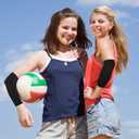 3 Pairs Volleyball Arm Sleeves Volleyball Compression Forearm Sleeves Passing Hitting Arm Guards for Men Women Teens Youth (Black)